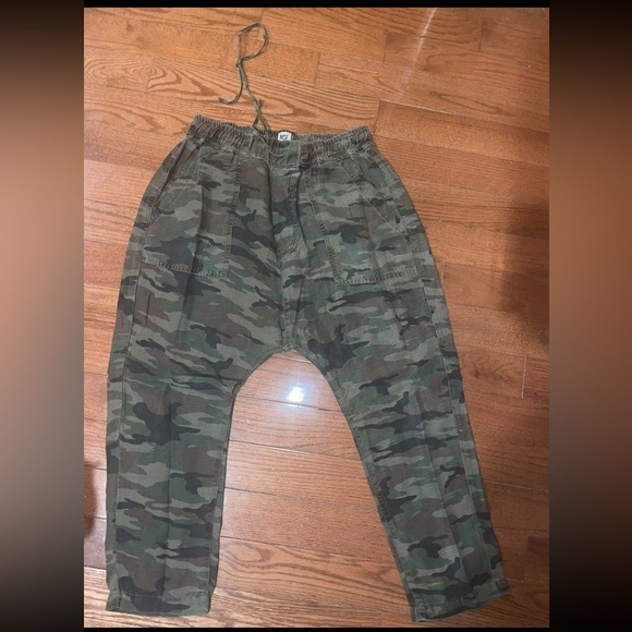 NSF Green Camo Harem Linen Blend Pants 💚 Medium - Picture 5 of 10